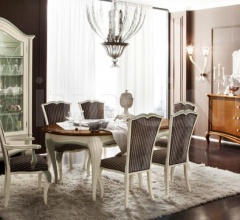 Раздвижной стол 80.063 bianco tortora Раздвижной стол 80.063 bianco tortora фабрика Bamax