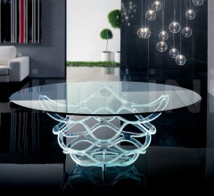 Итальянские Столы обеденные - Стол NEOLITICO 72 VETRO фабрика Reflex Angelo