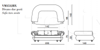 Двухместный диван VM1512BX BelCor Interiors