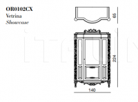 Витрина OR0102CX BelCor Interiors