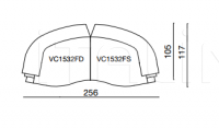 Модульный диван VC1532FD/VC1532FS BelCor Interiors