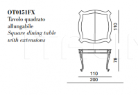 Раздвижной стол OT0151FX BelCor Interiors