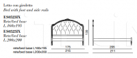Кровать ES0523IX BelCor Interiors