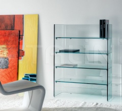 Итальянские Стеллажи - Книжный шкаф из стекла LOREN LIBRERIA фабрика Reflex Angelo