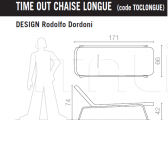 Шезлонг Design Chaise Longue Time Out Serralunga