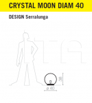 Светильник Crystal Moon Serralunga