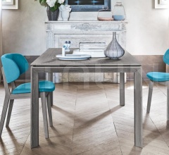 Итальянские Столы обеденные - Стол раздвижной OMNIA GLASS фабрика Calligaris