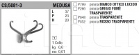 Настенная вешалка MEDUSA CS/5081-3 