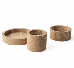 Итальянские Аксессуары для интерьера - Декоративная корковая чаша KROK фабрика Calligaris