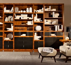 Итальянские Стеллажи - Библиотека HILTON HE700 фабрика Mobilidea