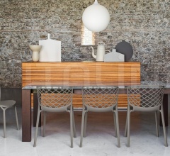 Итальянские Столы обеденные - Стол SIGMA GLASS фабрика Calligaris