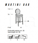 Барный стул MARTINI BAR Mascheroni