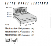 Кровать Notte Italiana Mascheroni
