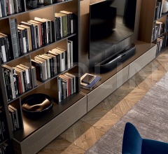 Итальянские Гостиная - Модульная система Wall System Итальянские Гостиная - Модульная система Wall System фабрика Poliform