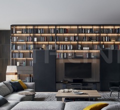 Итальянские Гостиная - Модульная система Wall System Итальянские Гостиная - Модульная система Wall System фабрика Poliform