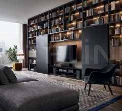 Итальянские Гостиная - Модульная система Wall System Итальянские Гостиная - Модульная система Wall System фабрика Poliform