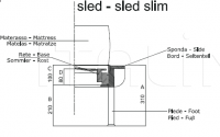 Кровать L40 SLED SLIM Cassina