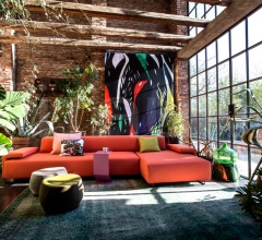 Итальянские Диваны - Модульный диван Lowland Итальянские Диваны - Модульный диван Lowland фабрика Moroso