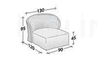 Кресло-кровать Celine Flou
