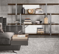 Итальянские Гостиная - Книжный стеллаж Dalton Итальянские Гостиная - Книжный стеллаж Dalton фабрика Minotti