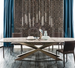 Стол обеденный Spyder Keramik Стол обеденный Spyder Keramik фабрика Cattelan Italia