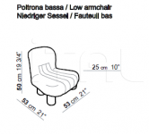 Кресло Botolo low Arflex