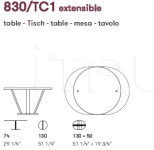 Раздвижной стол Aura 830/TC1 Potocco