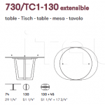 Раздвижной стол Linus 730/TC1 Potocco