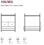 Кровать Purple 935/BED Potocco