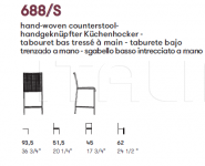 Барный стул Agra 688/S Potocco
