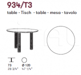 Стол обеденный Silos 934/T3 Potocco