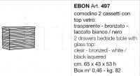 Прикроватная тумбочка Ebon 497 CorteZari