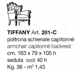 Кресло Tiffany 281-C CorteZari