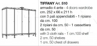 Шкаф гардеробный Tiffany 510 CorteZari