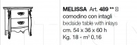Прикроватная тумбочка Melissa 489 CorteZari