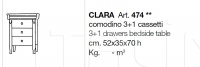 Прикроватная тумбочка Clara 474 CorteZari