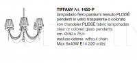 Люстра Tiffany 1450-P CorteZari