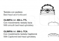 Кровать Olimpia 896-L-TCA CorteZari
