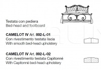 Кровать CAMELOT IV 892-L-02 CorteZari