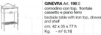 Прикроватный столик Ginevra 198 CorteZari