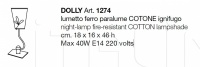 Настольный светильник Dolly 1274 CorteZari