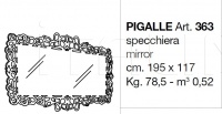 Настенное зеркало Pigalle 363 CorteZari
