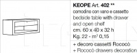 Прикроватная тумбочка Keope 402 CorteZari