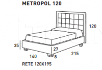 Кровать METROPOL Tosconova