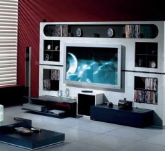 Стойка под TV THE WALL HOME CINEMA MODERN Стойка под TV THE WALL HOME CINEMA MODERN фабрика Vismara Design