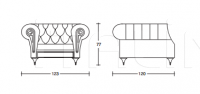 Кресло CHEST NOUVEAU 123-ARMCHAIR DESIRE Vismara Design
