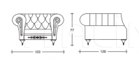 Кресло CHEST NOUVEAU 123-ARMCHAIR BAROQUE Vismara Design