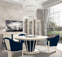 Итальянские Столы обеденные - Стол обеденный CAPITAL ROUND TABLE-180 фабрика Vismara Design