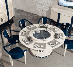 Итальянские Столы обеденные - Стол обеденный CAPITAL ROUND TABLE-180 фабрика Vismara Design