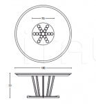 Стол обеденный CAPITAL ROUND TABLE-180 Vismara Design
